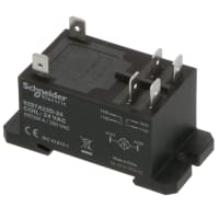 Schneider Electric/Legacy Relays Relay, 30 A, 24 VAC, Power, 250Ohms, Silver Alloy, 4 VA, DPST-NO, W92 Series