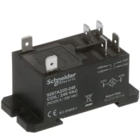 Schneider Electric/Legacy Relays Relay, E-Mech, Power, DPST-NO, 30A, Ctrl-V 240AC, Vol-Rtg 277/28AC/DC, Screw