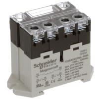 Schneider Electric/Legacy Relays Relay, Electromechanical, DPST-NO, 25A, 120VAC, DIN Rail/Panel Mount, 725 Series