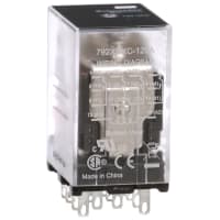 Schneider Electric/Legacy Relays Relay 4PDT, 120AC, 6A, 300 V, Socket Mount, Blade Terminal, 792 Control Series