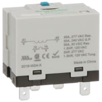 Schneider Electric/Legacy Relays Relay, Electromechanical, SPST-NO, 30A, 24VDC, Socket, 725 Series