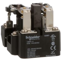 Schneider Electric/Legacy Relays Relay, E-Mech, Power, DPDT, Cur-Rtg 40A, Ctrl-V 110DC, Vol-Rtg 277/28AC/DC, Screw