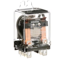 Schneider Electric/Legacy Relays Relay, 30 A, 120 VAC, DPDT, 2.90 in.(Max.) L x 1.53 in.(Max.) H, 1270Ohms