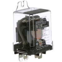 Schneider Electric/Legacy Relays Relay, E-Mech, Gen-Purp, SPDT, 25A, Ctrl-V 24DC, Vol-Rtg 300AC, Side Flange