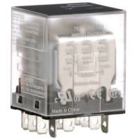 Schneider Electric/Legacy Relays Relay, Power, Ice Cube.Plain Cover, 3Pdt, Solder/Plug-In, 15 Amp, 12Vdc