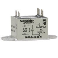 Schneider Electric/Legacy Relays Relay, 24 to 280 VAC, Solid State, 6, SPST-NO, 60, 150 A, Panel Mount, 6 mA