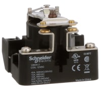 Schneider Electric/Legacy Relays Relay, Power, 40 A, 24 VDC, Solid State, Panel Mount, 90 VAC, 12 VDC (Nom.)