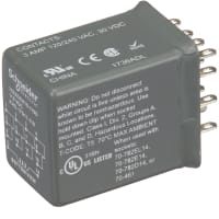 Schneider Electric/Legacy Relays Relay, 3 A, 110/125 VAC (Nom.), 4PDT, UL Recognized, CE Marked, VDE Approvals