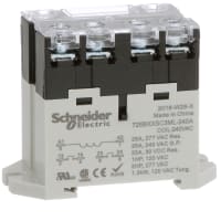 Schneider Electric/Legacy Relays Signal Relays, Power PCB, , 25 A, DPST-NO, 300V, 30 VDC, DIN/Flange Cover