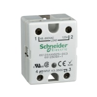 Schneider Electric/Legacy Relays Relay;SSR;Zero-Switching;SPST-NO;Cur-Rtg 125A;Ctrl-V 90-280AC;Vol-Rtg 48-660AC