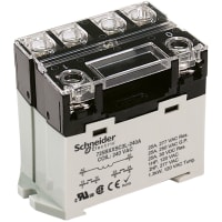 Schneider Electric/Legacy Relays Relay, Electromechanical, DPST-NO, 25A, 24VAC, DIN Rail/Panel Mount, 725 Series