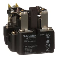 Schneider Electric/Legacy Relays Relay;E-Mech;Power;DPDT;Cur-Rtg 40A;Ctrl-V 110/125DC;Vol-Rtg 277/28AC/DC;Screw