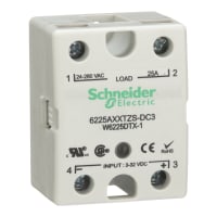 Schneider Electric/Legacy Relays Relay;SSR; HockeyPuck Style; 25A; SPST-NO; 3-32 VDC input; 24-280 VAC output