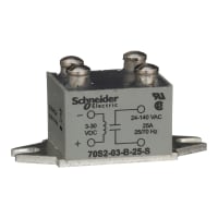 Schneider Electric/Legacy Relays Relays; SSR; 12A; Zero Cross; Triac; 6-30 VDC input; 24-280 VAC output; Pmt