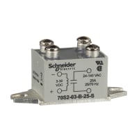 Schneider Electric/Legacy Relays RELAY; SSR; 25A; Zero Cross; Triac; 3-30 VDC input; 24-140 VAC output; Pmt