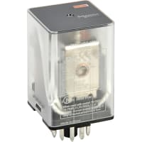 Schneider Electric/Legacy Relays Relay, E-Mech, 3PDT, Ctrl-V 110DC, 10A, 250VAC, Socket Mount, Octal, 11 Pin, 750 Series