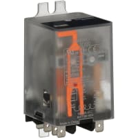 Schneider Electric/Legacy Relays Relay;E-Mech;DPDT;Ctrl-V 12VDC;10A;250VAC;Panel Mnt;Blade Term;8Pin;788 Series