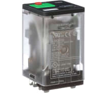 Schneider Electric/Legacy Relays Relay;E-Mech;DPDT;Ctrl-V 240VAC;10A;250VAC;Socket Mnt;Blade Term;8Pin;788 Series