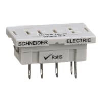 Schneider Electric/Legacy Relays Relay Socket, 5 Pin, 1 Pole, 15 A (Nom.), 300 V (Nom.), 2500 VRMS, Chassis Mount