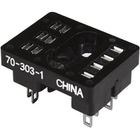 Schneider Electric/Legacy Relays Relay Socket, 8 Pin, 10 A (Nom.), 300 V (Nom.), 1000 V (RMS), Chassis Mount