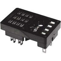 Schneider Electric/Legacy Relays Relay Socket, 14 Pin, 10 A (Nom.), 300 V (Nom.), 1000 V (RMS), Chassis Mount