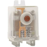 Schneider Electric/Legacy Relays Relay, 80 VDC, 24 VDC, DPDT, 25 A, 400 Ohms (Nom.), Flange, Silver Alloy