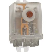 Schneider Electric/Legacy Relays Relay, 20 A, 5 VDC, 24 VDC, 3PDT, 1.40 in. L x 1.53 in. W x 1.90 in. H, Flange