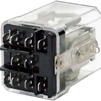 Schneider Electric/Legacy Relays Relay;E-Mech;Latching;DPDT;Cur-Rtg 30A;Ctrl-V 24DC;Vol-Rtg 300/28AC/DC;Magnetic