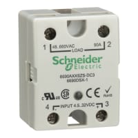 Schneider Electric/Legacy Relays Relay;SSR;Zero-Switching;SPST-NO;Cur-Rtg 90A;Ctrl-V 3-32DC;Vol-Rtg 48-660AC