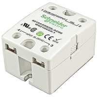 Schneider Electric/Legacy Relays Relay, 40 to 280 VAC, Solid State, 50, SPST, 83, 250, 625, 520, 1150 A, 10 mA