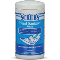 SCRUBS Hand Sanitizer Wipes, 85 count Container, Alcohol Scented, Non-Scratching