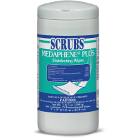 SCRUBS Plus Disinfecting Wipes, 73 count Container, Citrus Scent, MEDAPHENE Series