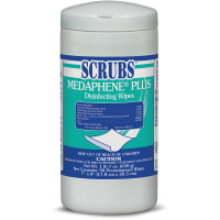 SCRUBS Plus Disinfecting Wipes, 90 count Container, Cirtus Scent, MEDAPHENE Series