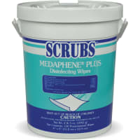 SCRUBS Plus Disinfecting Wipes, 150 count Container, Citrus Scent, MEDAPHENE Series