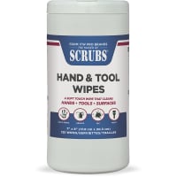 SCRUBS General purpose wipes, safe for hands and tools, 125 wipes per container