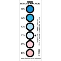 SCS Humidity Indicator Card, 1.5625 X 4.75 In., 6 Spot, 200 Per Can, HIC Series