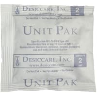 SCS Desiccant, Plastic Pouch, 2 Unit, 5 X 4.5 in., 150 Per Pail