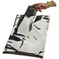 SCS Bag, Shielding, Bag, 8 in., 10, Zipper Closure, lt 10^2 Ohms/sq., 3.2 mil