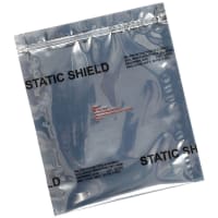 SCS STATIC SHIELD BAG, 81705 SERIES METAL-IN, ZIP, 6x8, 100 EA