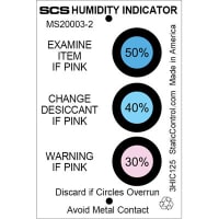 SCS Humidity Indicator Card, 3 Spot, 2 X 3 In., 125 per Can