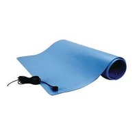 SCS Mat, Dissipative, Vinyl, Three-Layer, 2 x 4 ft, Blue