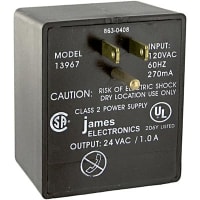 SCS Transformer, 120 V 60 Hz, UL Listed, CSA Certified Outlet Mount for 960 Ionizer