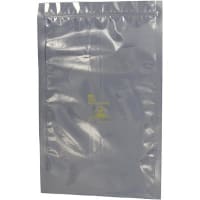 SCS Bag, Shielding, Bag, 6 in., 10, Zipper Closure, 10^11 Ohms (Max.), 2.9 mil