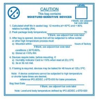 SCS Label, Moisture Warning Label, 4 X 4 in., 100 labels per Roll