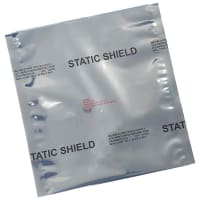 SCS Static Shield Bag, 81705 Series, 2.8 Mil Thick Metal-In Film, 2.25X20, 100 Ea