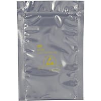 SCS Bag, Shielding, Bag, 3 in., 5, Zipper Closure, 10^11 Ohms (Max.), 2.9 mil