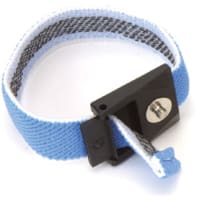 SCS Fabric Wrist Band, Adjustable, Blue/White