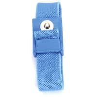 SCS Wrist Strap; ESD; with 6(ft) Cord; Blue; 4mm Snap Stud; Banana Plug