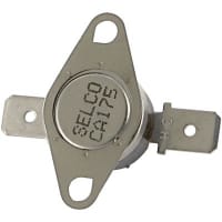 Selco Thermostat, 1/2 in Disc, Auto-Reset, Close on Rise, Close at 175 F, Open at 145F