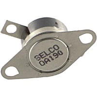 Selco Thermostat, 1/2 in Disc, Auto-Reset, Open on Rise, Open at 190 F, Close at 160 F